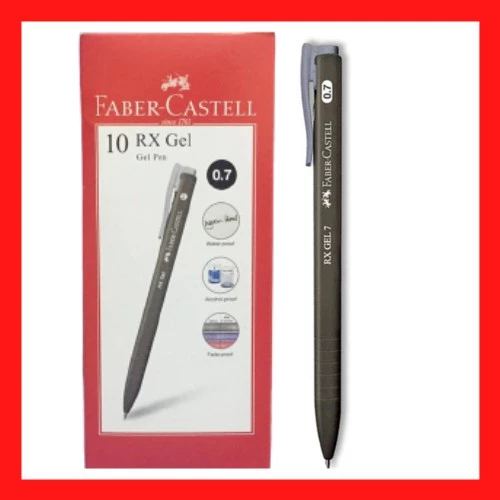 9202989e2ba02afa021260a290cbc641.webp FABER CASTELL RX Gel Pen 10pcs Bundle
