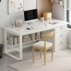 Modern Computer Desk with Lockable Drawer