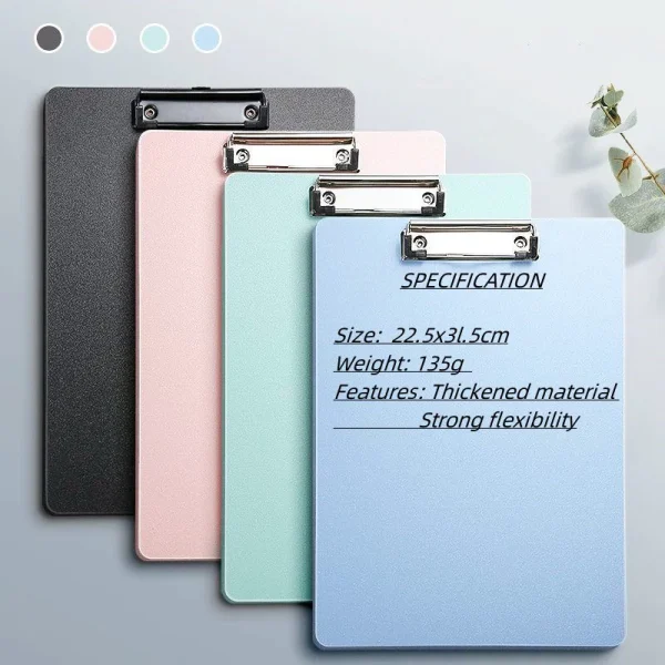 Random A4 Clipboard Writing Pad Thickened L31.5cm W22.5cm