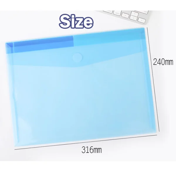 Random A4 Button File Folder Bag L31.6cm W24cm