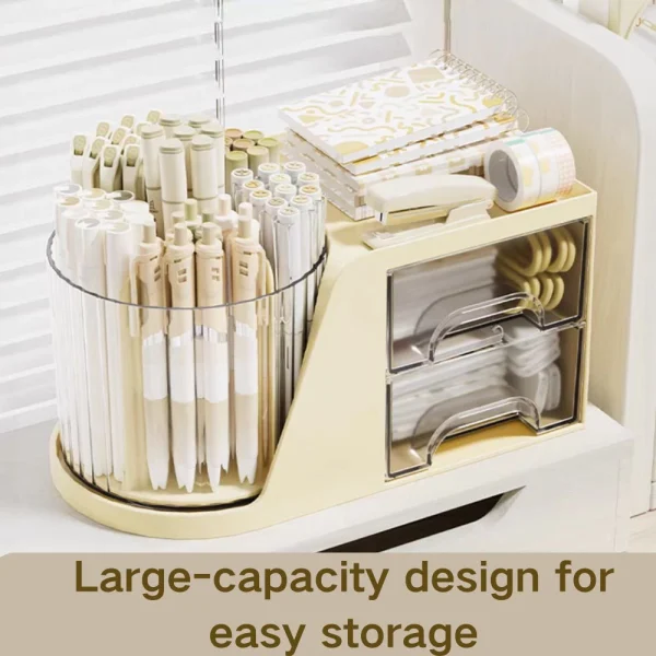 my-11134207-820ld-metu2dg6c64g79.webp Rotating Pen Holder Storage Box with Drawer