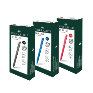 FABER CASTELL RX Gel Pen 10pcs Bundle
