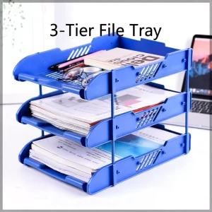 3 Tier A4 File Tray Organizer
